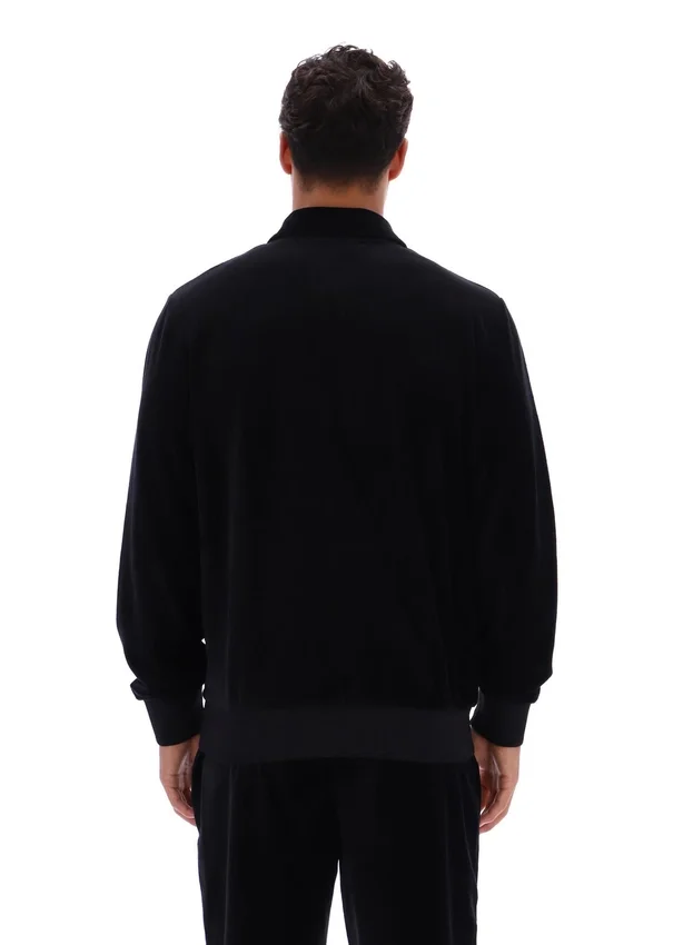 Veste de survêtement rayée Malakai noire