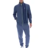 Veste de survêtement à rayures imprimées « Dante » indigo vintage