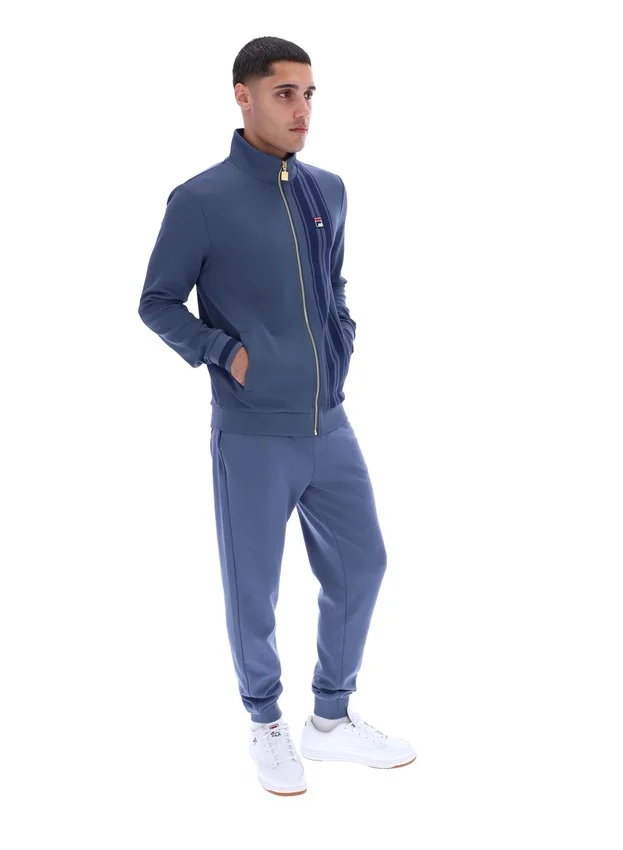 Veste de survêtement à rayures imprimées « Dante » indigo vintage