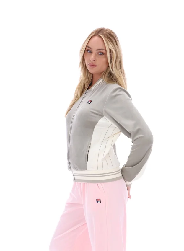 Veste de survêtement zippée de style baseball Jenesis, couleur kaki vintage