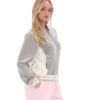 Veste de survêtement zippée de style baseball Jenesis, couleur kaki vintage