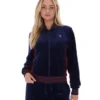 Veste de survêtement zippée Fila Jenesis bleu marine style baseball