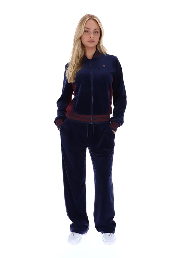 Veste de survêtement zippée Fila Jenesis bleu marine style baseball