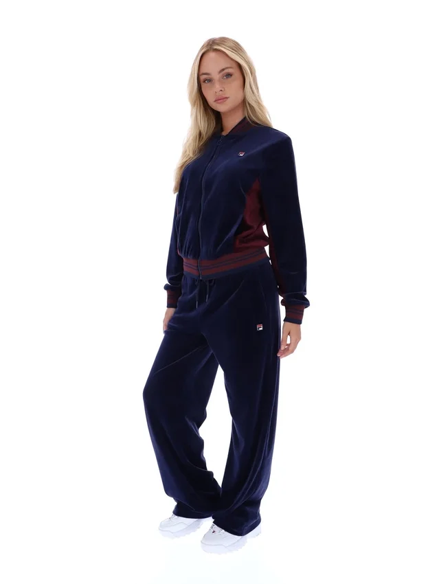 Veste de survêtement zippée Fila Jenesis bleu marine style baseball