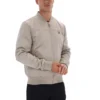 Veste Dean vintage kaki en simili-daim à fermeture éclair intégrale
