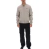 Veste Dean vintage kaki en simili-daim à fermeture éclair intégrale