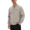 Veste Dean vintage kaki en simili-daim à fermeture éclair intégrale