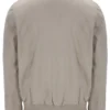 Veste Dean vintage kaki en simili-daim à fermeture éclair intégrale
