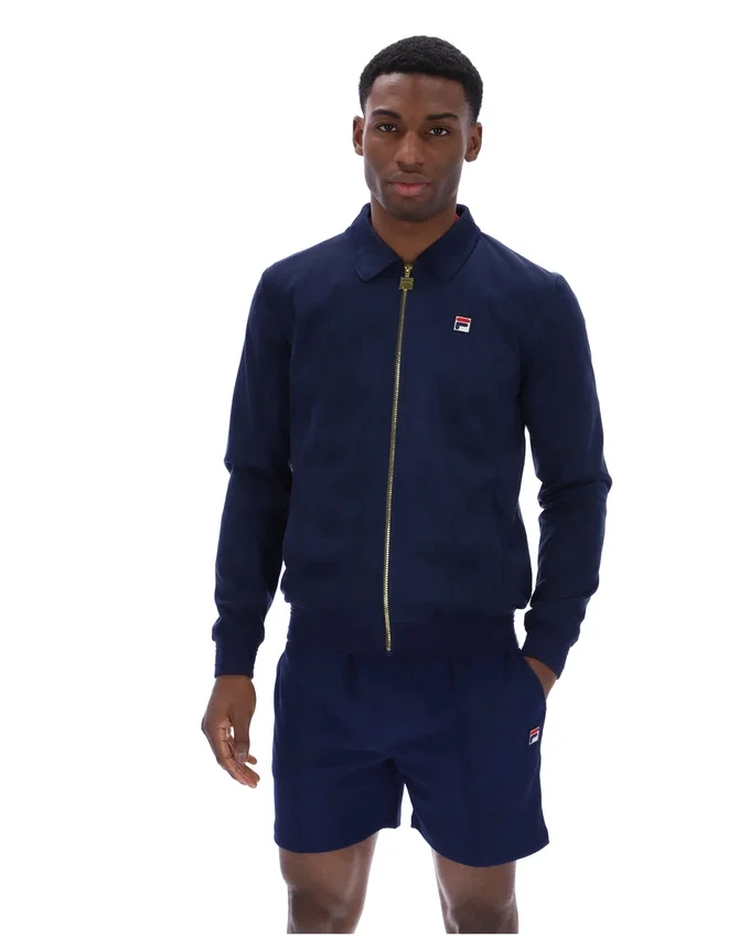 Veste en daim Fila Francesco bleu marine