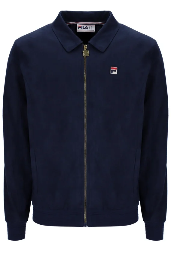 Veste en daim Fila Francesco bleu marine