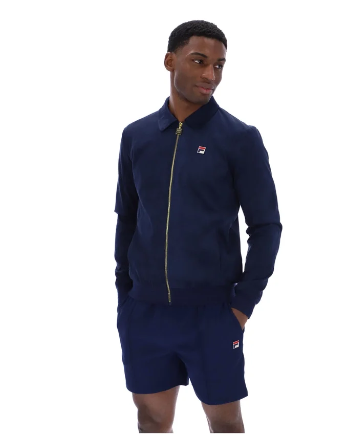 Veste en daim Fila Francesco bleu marine