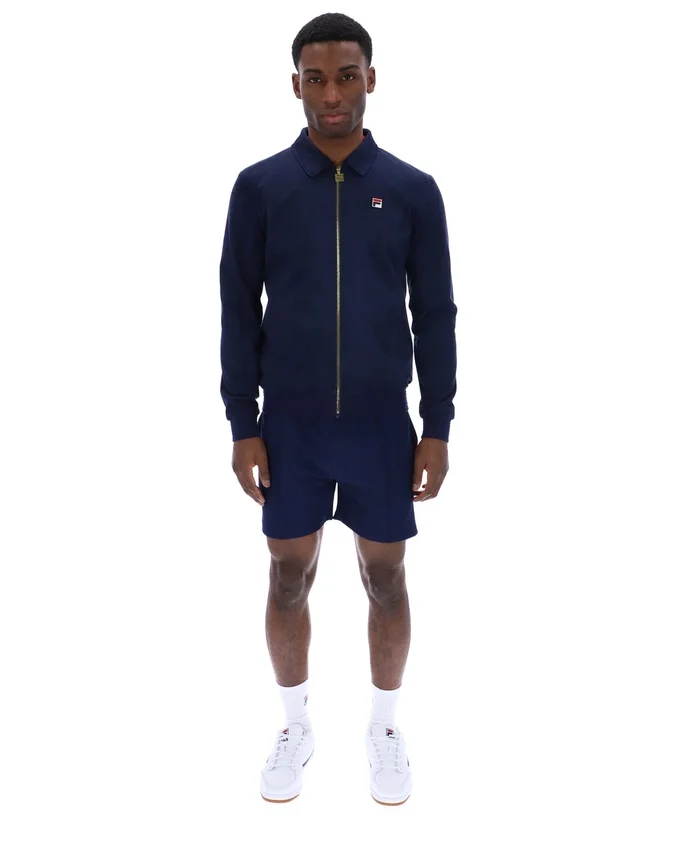 Veste en daim Fila Francesco bleu marine