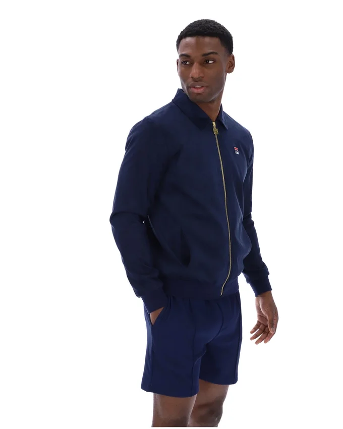 Veste en daim Fila Francesco bleu marine