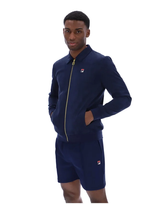 Veste en daim Fila Francesco bleu marine