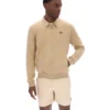 Veste en daim Francesco beige classique