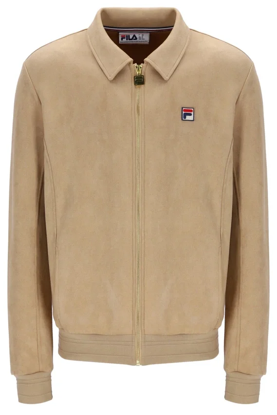 Veste en daim Francesco beige classique