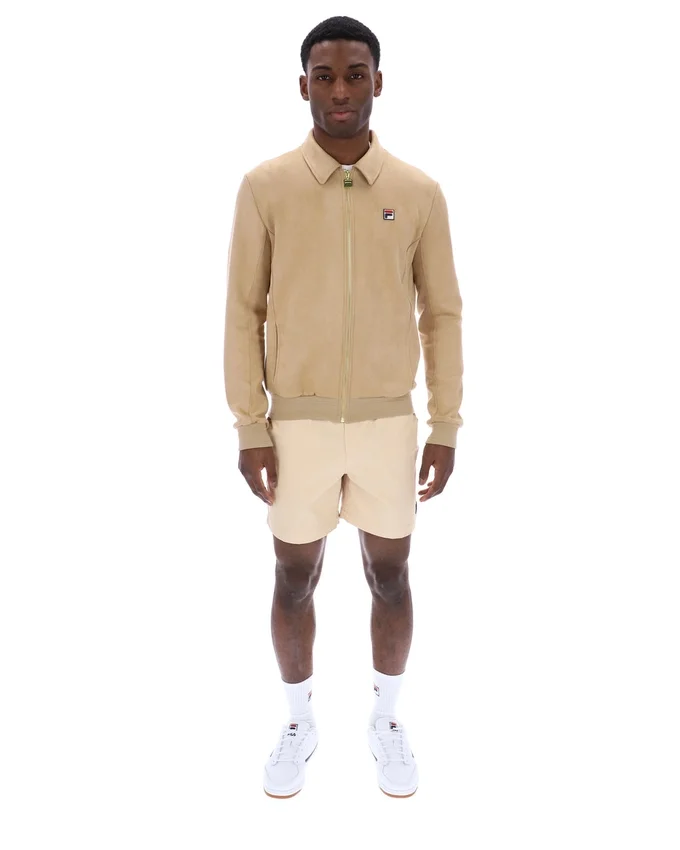 Veste en daim Francesco beige classique