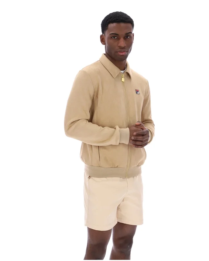 Veste en daim Francesco beige classique