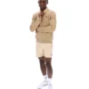 Veste en daim Francesco beige classique