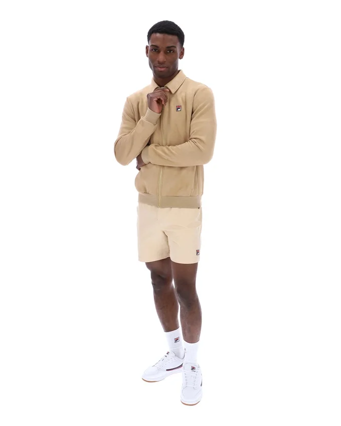 Veste en daim Francesco beige classique