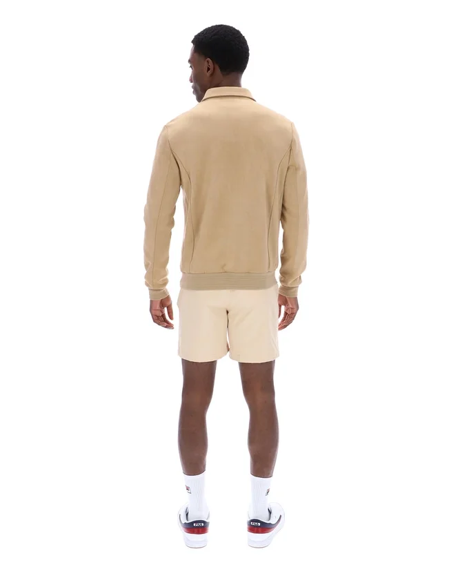 Veste en daim Francesco beige classique