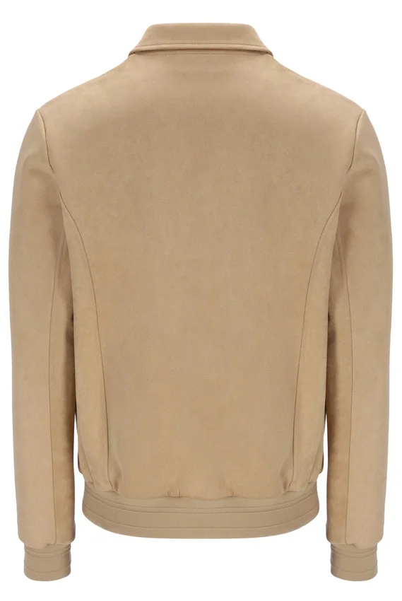 Veste en daim Francesco beige classique