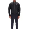 Veste en simili cuir « Malyk Archive Influence » noire