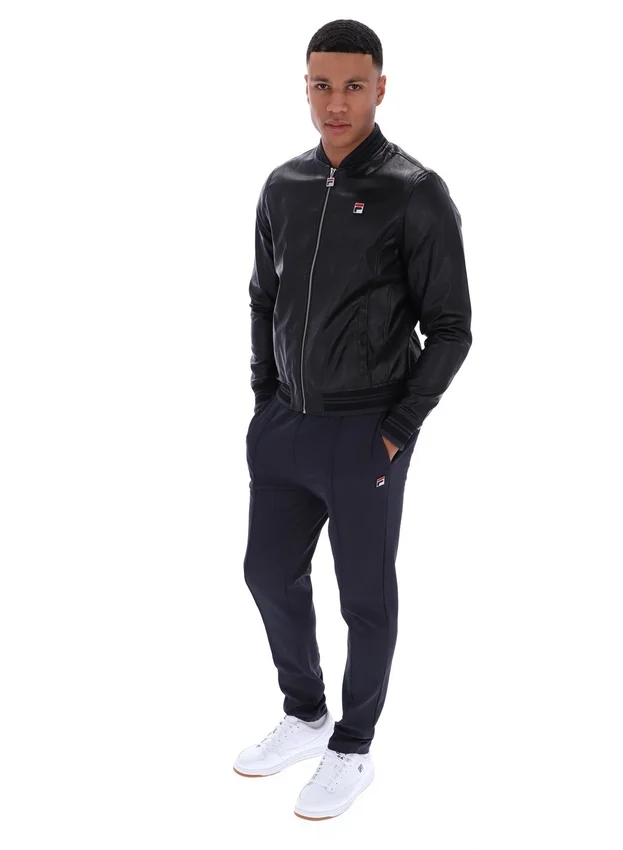 Veste en simili cuir « Malyk Archive Influence » noire