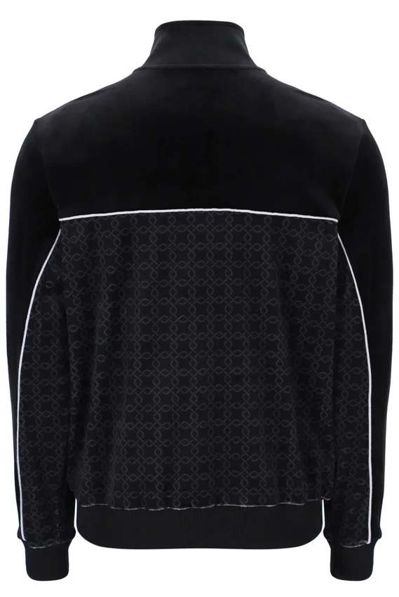 Veste en velours noire Higgans à fermeture éclair intégrale