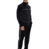 Veste en velours noire Higgans à fermeture éclair intégrale