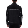 Veste en velours noire Higgans à fermeture éclair intégrale