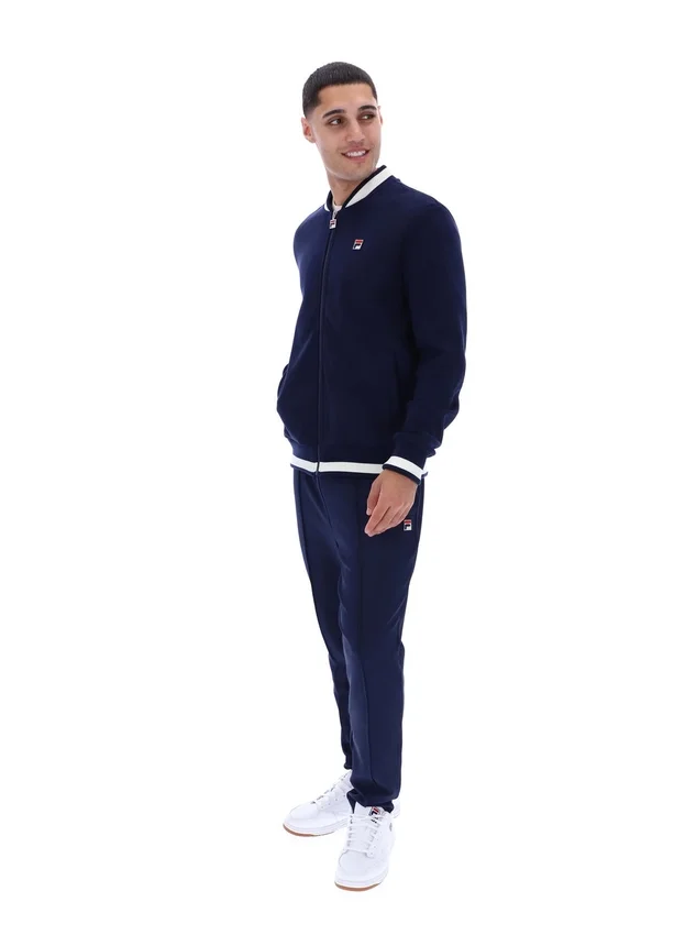 Veste Fila Navy Gabe en tricot gaufré