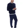 Veste Fila Navy Gabe en tricot gaufré
