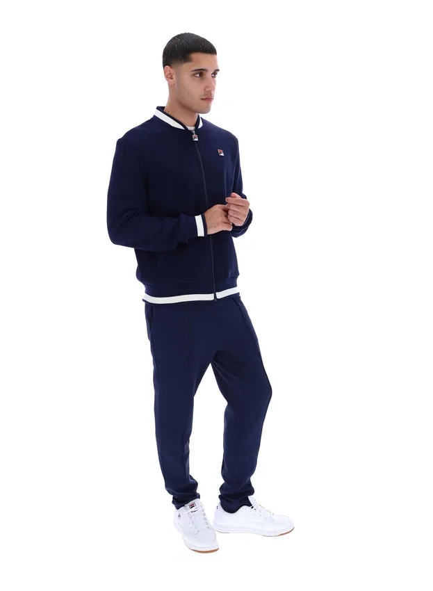 Veste Fila Navy Gabe en tricot gaufré