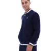 Veste Fila Navy Gabe en tricot gaufré