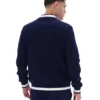 Veste Fila Navy Gabe en tricot gaufré