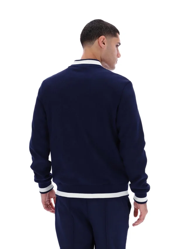Veste Fila Navy Gabe en tricot gaufré