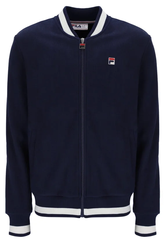 Veste Fila Navy Gabe en tricot gaufré