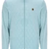 Veste « Hanay » à motif losanges en relief, bleu sterling