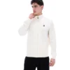 Veste Hanay à motif losanges en relief, couleur lait de coco