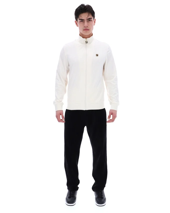 Veste Hanay à motif losanges en relief, couleur lait de coco