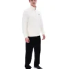 Veste Hanay à motif losanges en relief, couleur lait de coco