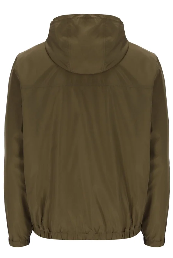 Veste Ian à fermeture éclair intégrale, vert olive foncé