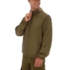 Veste Ian à fermeture éclair intégrale, vert olive foncé