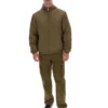 Veste Ian à fermeture éclair intégrale, vert olive foncé
