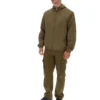 Veste Ian à fermeture éclair intégrale, vert olive foncé