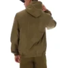 Veste Ian à fermeture éclair intégrale, vert olive foncé