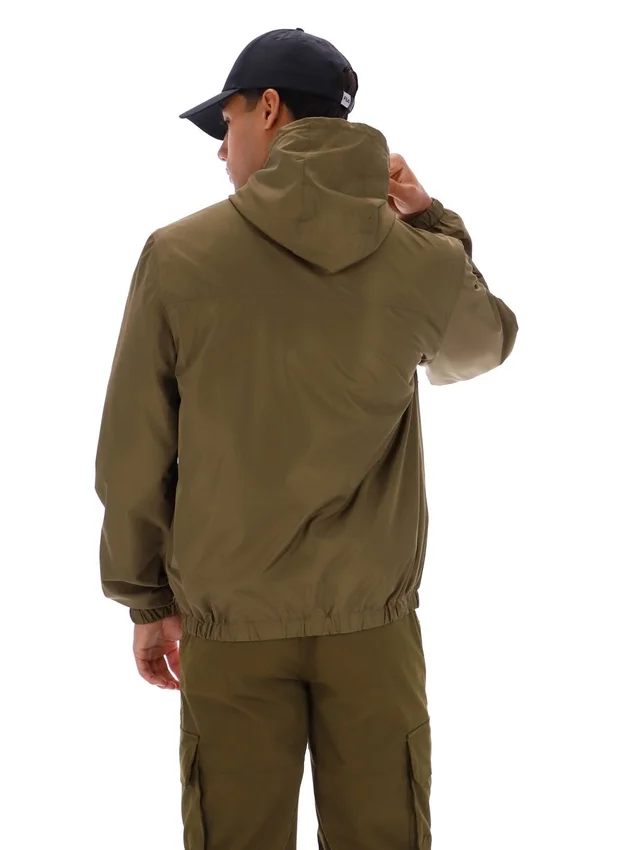 Veste Ian à fermeture éclair intégrale, vert olive foncé