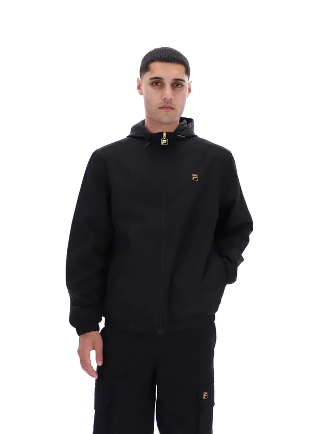 Veste Ian noire à fermeture éclair intégrale