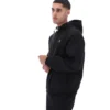 Veste Ian noire à fermeture éclair intégrale